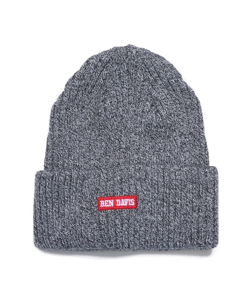 BEN DAVIS ORIGINALS(ベンデイビスオリジナルス)の「BEN DAVIS MINI WAPPEN KNIT CAP(ニットキャップ/ビーニー・メンズ・ホワイト/ブラック/ネイビー/ヘザーグレー/ブラウン系その他/ブラック系その他/ブルー系その他2/レッド・FREE)」の3枚目の写真