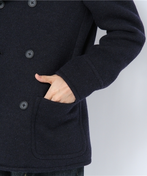 UNITED ARROWS（ユナイテッドアローズ）の「UA ニットピーコート（ピーコート・メンズ・ネイビー・X-SMALL/SMALL/MEDIUM/LARGE/X-LARGE）」の6枚目の写真