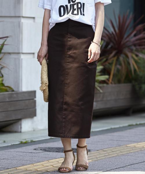 Dickies(ディッキーズ)の「【別注】<Dickies>∴タイトスカート о(スカート・レディース・ブラック/ライトグレー/ケリー/ダークブラウン/マスタード・SMALL/MEDIUM)」の3枚目の写真