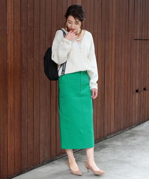 Dickies(ディッキーズ)の「【別注】<Dickies>∴タイトスカート о(スカート・レディース・ブラック/ライトグレー/ケリー/ダークブラウン/マスタード・SMALL/MEDIUM)」の9枚目の写真