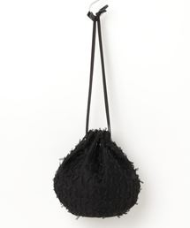 merlot plus | リボンチュール巾着ハンドバッグ2562(ハンドバッグ)