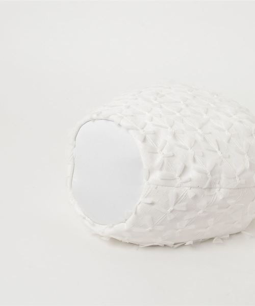 merlot plus（メルロープリュス）の「リボンチュール巾着ハンドバッグ2562（ハンドバッグ・レディース・ブラック/ピンク/ホワイト・FREE）」の5枚目の写真