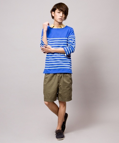 WEGO(ウィゴー)の「WEGO/パネルボーダー7Sカットソー(Tシャツ/カットソー・メンズ・ネイビー/ブルー系その他/ロイヤルブルー/ピンク/レッド/トリコロール・SMALL/MEDIUM/LARGE)」の9枚目の写真