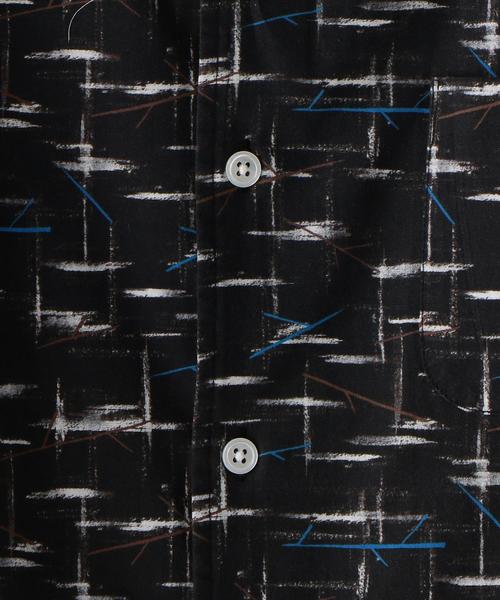 Steven Alan（スティーブンアラン）の「＜Steven Alan＞ C/L PRINT OPEN COLLAR-BOLD SHIRT/シャツ（シャツ/ブラウス・メンズ・ブラック・SMALL/MEDIUM/X-LARGE/LARGE）」の9枚目の写真