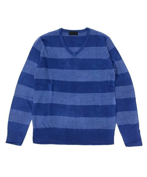 A.S.M（エーエスエム）の「ハイゲ－ジスプリングニット（ニット/セーター・メンズ・ブルー/ブラック/レッド/パープル・48/50）」の10枚目の写真