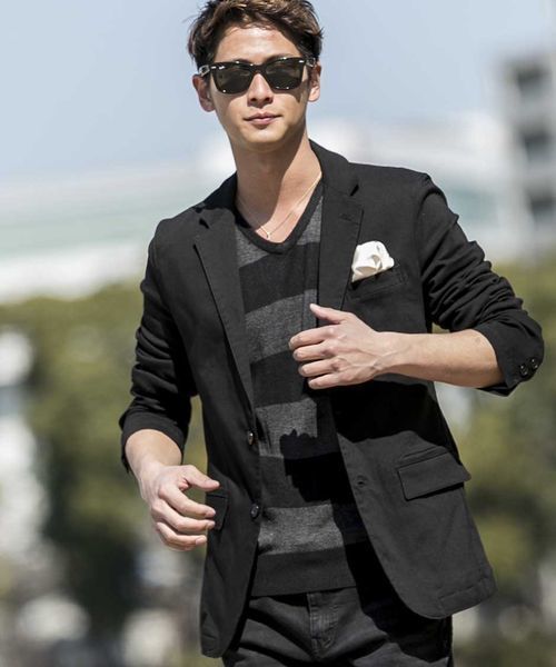 A.S.M（エーエスエム）の「ハイゲ－ジスプリングニット（ニット/セーター・メンズ・ブルー/ブラック/レッド/パープル・48/50）」の18枚目の写真