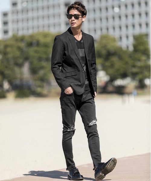 A.S.M（エーエスエム）の「ハイゲ－ジスプリングニット（ニット/セーター・メンズ・ブルー/ブラック/レッド/パープル・48/50）」の19枚目の写真