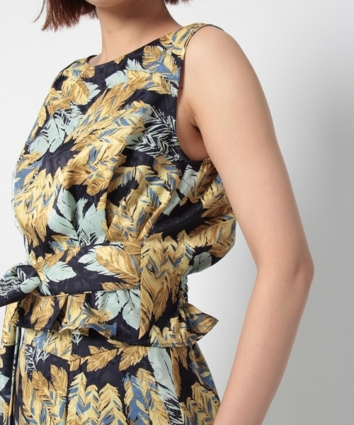 laboratory work（ラボラトリーワーク）の「羽柄セットアップワンピース（ワンピース・レディース・ベージュ/ネイビー・MEDIUM）」の15枚目の写真