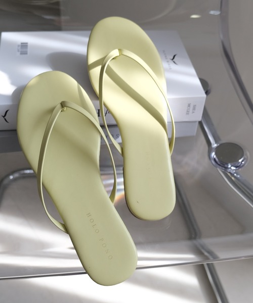 AmiAmi(アミアミ)の「大人カラートングサンダル(サンダル・レディース・グレイッシュベージュ/ピンクゴールド/ブラウン/シルバー/ゴールド/ブラック/パイソン/カーキ/アイボリー/レオパード/ベージュ/モカ/ダークベージュ/ブロンズ/ピンク/ライム・S/L/LL/M)」の9枚目の写真