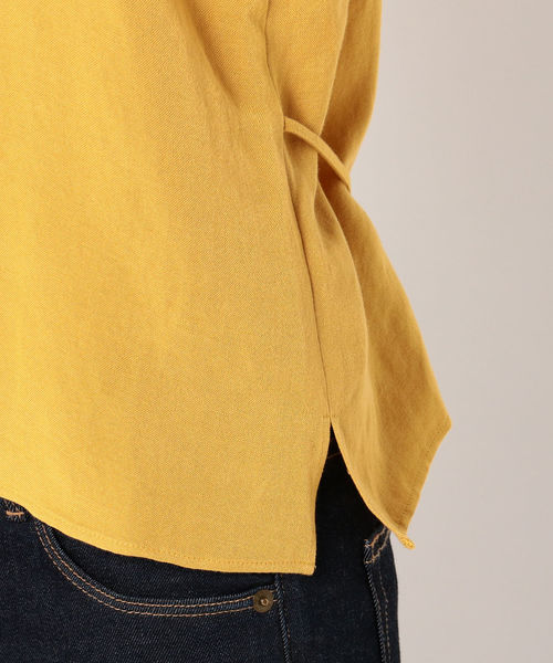 Prefer SHIPS（プリファーシップス）の「Prefer SHIPS:シャーリングオフショルダーブラウス（シャツ/ブラウス・レディース・オフホワイト/イエロー系その他2/ブルー・ONE SIZE）」の12枚目の写真