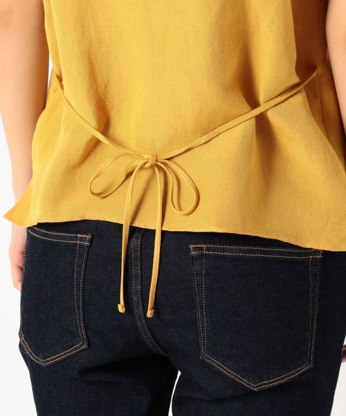 Prefer SHIPS（プリファーシップス）の「Prefer SHIPS:シャーリングオフショルダーブラウス（シャツ/ブラウス・レディース・オフホワイト/イエロー系その他2/ブルー・ONE SIZE）」の13枚目の写真