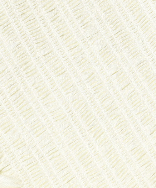 Prefer SHIPS（プリファーシップス）の「Prefer SHIPS:シャーリングオフショルダーブラウス（シャツ/ブラウス・レディース・オフホワイト/イエロー系その他2/ブルー・ONE SIZE）」の14枚目の写真