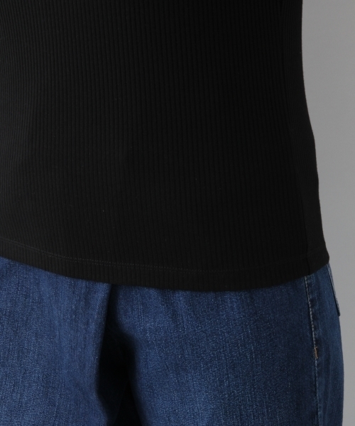 LEPSIM（レプシィム）の「TCボートネックテレコプルオーバーSS　802657（Tシャツ/カットソー・レディース・ブラック/ネイビー/ブラウン/ホワイト×ブラック・MEDIUM/LARGE）」の19枚目の写真