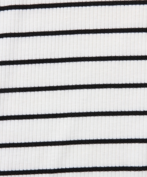 LEPSIM（レプシィム）の「TCボートネックテレコプルオーバーSS　802657（Tシャツ/カットソー・レディース・ブラック/ネイビー/ブラウン/ホワイト×ブラック・MEDIUM/LARGE）」の21枚目の写真