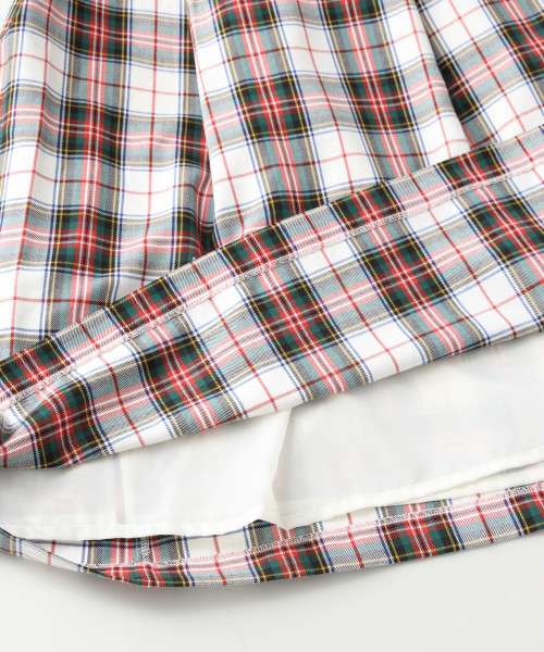 LOWRYS FARM（ローリーズファーム）の「タータンチェックタックスカート　812203（スカート・レディース・ネイビー/レッド/オフホワイト・MEDIUM/LARGE）」の9枚目の写真