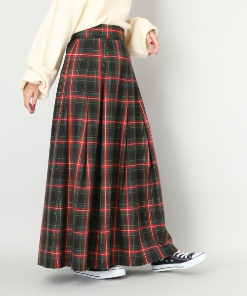 LOWRYS FARM（ローリーズファーム）の「タータンチェックタックスカート　812203（スカート・レディース・ネイビー/レッド/オフホワイト・MEDIUM/LARGE）」の17枚目の写真