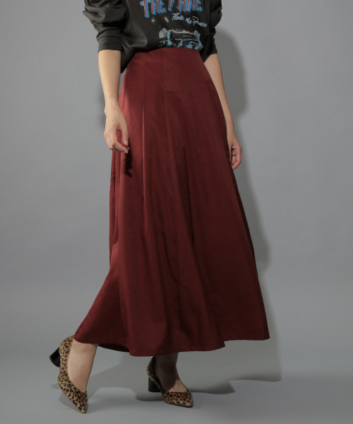 PAGEBOY（ページボーイ）の「バックタックフレアスカート（スカート・レディース・ブラック/パープル/レンガ・FREE）」の7枚目の写真