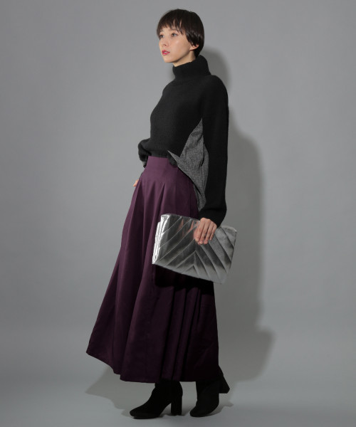 PAGEBOY（ページボーイ）の「バックタックフレアスカート（スカート・レディース・ブラック/パープル/レンガ・FREE）」の14枚目の写真