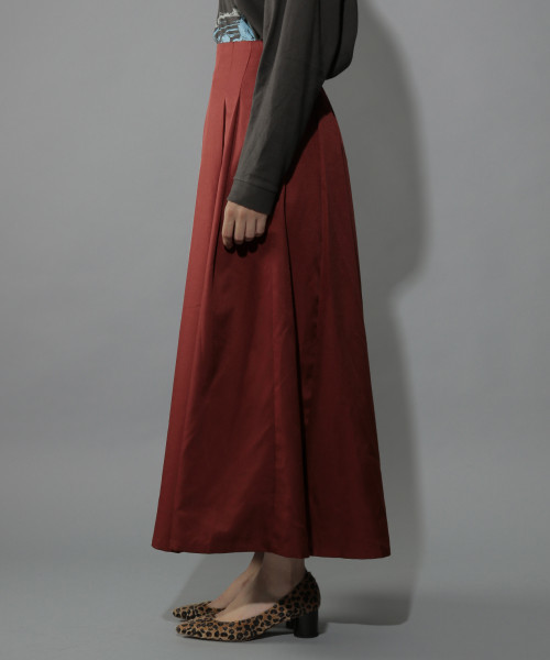 PAGEBOY（ページボーイ）の「バックタックフレアスカート（スカート・レディース・ブラック/パープル/レンガ・FREE）」の4枚目の写真