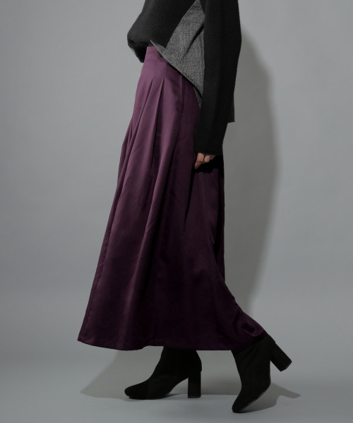 PAGEBOY（ページボーイ）の「バックタックフレアスカート（スカート・レディース・ブラック/パープル/レンガ・FREE）」の16枚目の写真