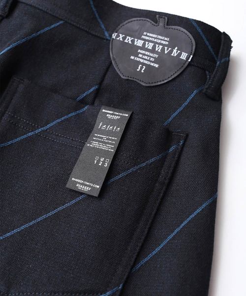 SHAREEF（シャリーフ）の「BIAS LINE WIDE TAPERED PANTS（その他パンツ・メンズ・ネイビー/オレンジ/ブラック・1/3/2）」の10枚目の写真