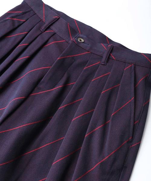 SHAREEF（シャリーフ）の「BIAS LINE WIDE TAPERED PANTS（その他パンツ・メンズ・ネイビー/オレンジ/ブラック・1/3/2）」の4枚目の写真