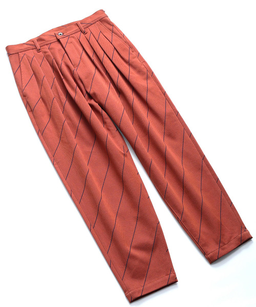 SHAREEF（シャリーフ）の「BIAS LINE WIDE TAPERED PANTS（その他パンツ・メンズ・ネイビー/オレンジ/ブラック・1/3/2）」の7枚目の写真