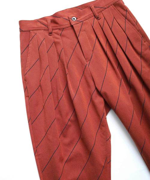 SHAREEF（シャリーフ）の「BIAS LINE WIDE TAPERED PANTS（その他パンツ・メンズ・ネイビー/オレンジ/ブラック・1/3/2）」の17枚目の写真