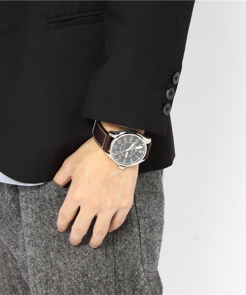 NANO universe（ナノユニバース）の「HAMILTON(ハミルトン)/ カーキパイロットオート46mm（アナログ腕時計・メンズ・ブラウン・FREE）」の6枚目の写真