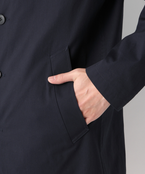 GLOBAL WORK（グローバルワーク）の「ノビリアステンカラーコート/813846（ステンカラーコート・メンズ・ベージュ/ネイビー・SMALL/MEDIUM/LARGE）」の9枚目の写真