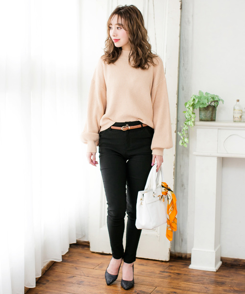 Julia Boutique（ジュリアブティック）の「フェイクレザーゴールドバックル細ベルト/550041（ベルト・レディース・ホワイト/ブラック/ベージュ/キャメル・ONE）」の14枚目の写真