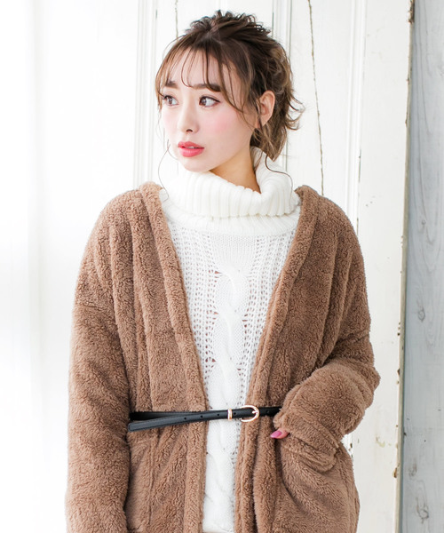 Julia Boutique（ジュリアブティック）の「フェイクレザーゴールドバックル細ベルト/550041（ベルト・レディース・ホワイト/ブラック/ベージュ/キャメル・ONE）」の21枚目の写真