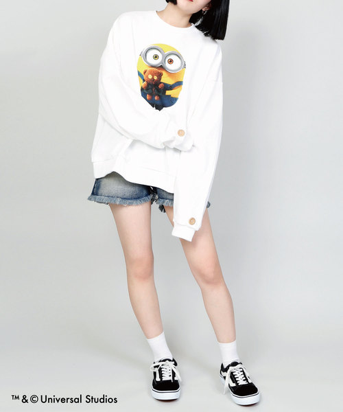 MINIONS（ミニオンズ）の「DING/MINIONS BOBスウェット（スウェット・メンズ・ホワイト/ブラウン・FREE）」の5枚目の写真