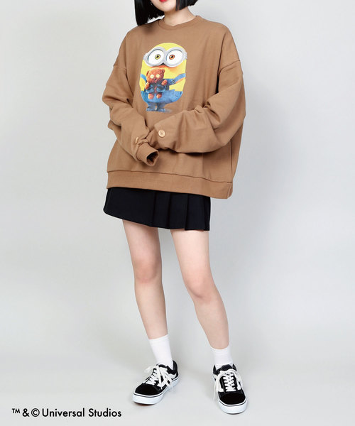 MINIONS（ミニオンズ）の「DING/MINIONS BOBスウェット（スウェット・メンズ・ホワイト/ブラウン・FREE）」の6枚目の写真