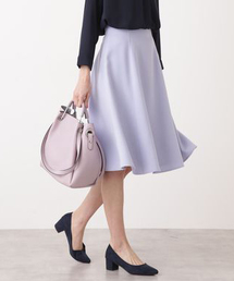 NATURAL BEAUTY BASIC | ジョーゼットパネルフレアスカート(スカート)