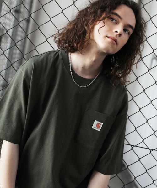 Carhartt(カーハート)の「Carhartt カーハート / ビッグサイズ ワンポイントロゴ 半袖Tシャツ カットソー SUMMER(Tシャツ/カットソー・メンズ・グリーン系その他/ボルドー/ベージュ系その他/グレー系その他/ネイビー/ダークブラウン/ホワイト/ヘザーグレー/ヘザーチャコール/ブラック/ブルー系その他/ブラウン系その他/グリーン系その他2/ピンク系その他2/ブルー系その他2/グリーン系その他3/グリーン系その他4/オレンジ系その他/ピンク系その他/イエロー/ブルー系その他4/ブルー系その他3/ダークカーキ・XL/2XL/M/L)」の11枚目の写真