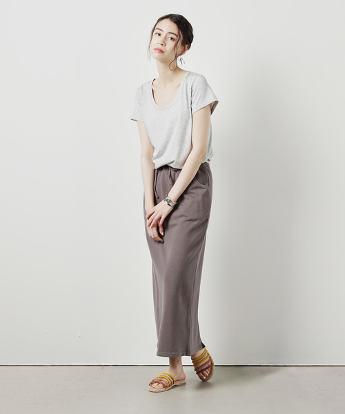 ZOZO（ゾゾ）の「リラックスUネックTシャツ（パターンオーダー）／ブラック［WOMEN］（Tシャツ/カットソー・レディース・ブラック・マルチサイズ）」の5枚目の写真