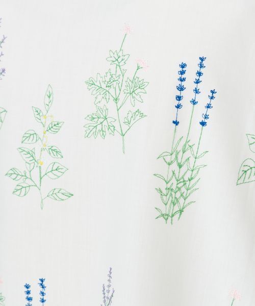 sabstreet my standard(サブストリートマイスタンダード)の「布帛切り替え刺繍カットソー【9号(M)~15号(3L)】(Tシャツ/カットソー・レディース・ホワイト系その他2/ブルー系その他/ブルー系その他2/ホワイト系その他・15号/9号)」の10枚目の写真