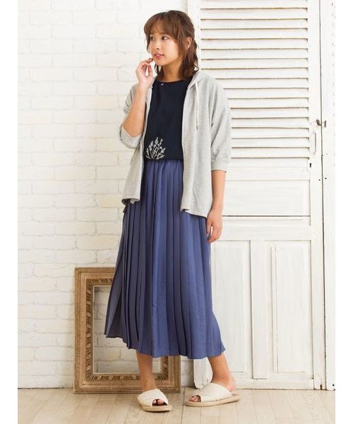 sabstreet my standard(サブストリートマイスタンダード)の「布帛切り替え刺繍カットソー【9号(M)~15号(3L)】(Tシャツ/カットソー・レディース・ホワイト系その他2/ブルー系その他/ブルー系その他2/ホワイト系その他・15号/9号)」の14枚目の写真