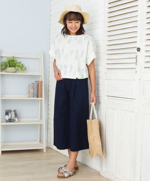 sabstreet my standard(サブストリートマイスタンダード)の「布帛切り替え刺繍カットソー【9号(M)~15号(3L)】(Tシャツ/カットソー・レディース・ホワイト系その他2/ブルー系その他/ブルー系その他2/ホワイト系その他・15号/9号)」の15枚目の写真