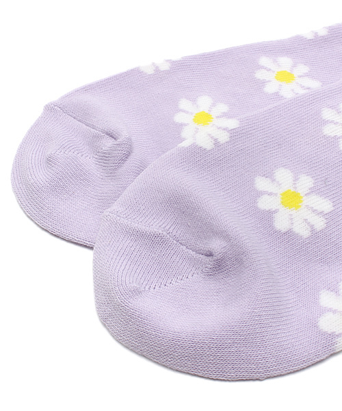 WEGO（ウィゴー）の「WEGO/フラワーソックス（ソックス/靴下・レディース・パープル・FREE）」の3枚目の写真