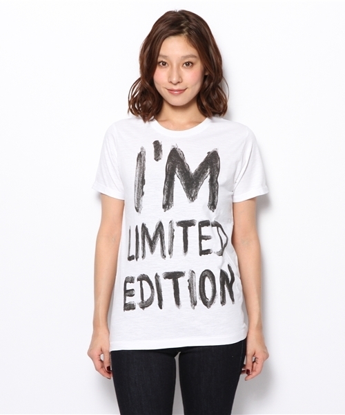 PLST（プラステ）の「Happiness is a 10＄ tee カットソー（Tシャツ/カットソー・レディース・ホワイト・SMALL）」の2枚目の写真