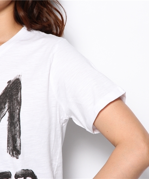 PLST（プラステ）の「Happiness is a 10＄ tee カットソー（Tシャツ/カットソー・レディース・ホワイト・SMALL）」の6枚目の写真