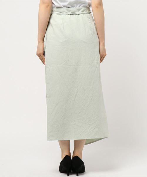 DouDou（ドゥドゥ）の「ラップリボンスカート（スカート・レディース・ホワイト系その他/ベージュ/ミント・FREE）」の5枚目の写真