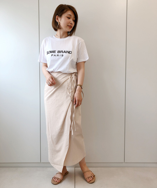 DouDou（ドゥドゥ）の「ラップリボンスカート（スカート・レディース・ホワイト系その他/ベージュ/ミント・FREE）」の7枚目の写真