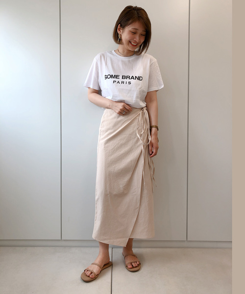 DouDou（ドゥドゥ）の「ラップリボンスカート（スカート・レディース・ホワイト系その他/ベージュ/ミント・FREE）」の8枚目の写真