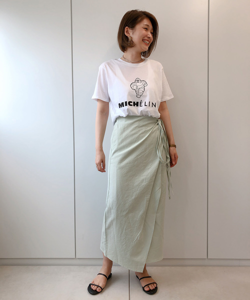 DouDou（ドゥドゥ）の「ラップリボンスカート（スカート・レディース・ホワイト系その他/ベージュ/ミント・FREE）」の16枚目の写真