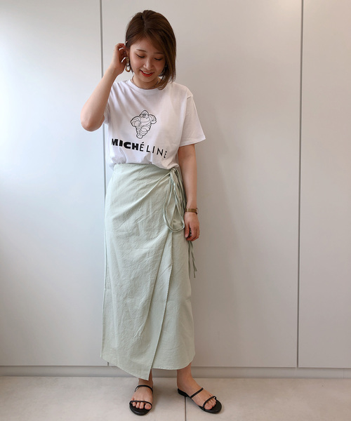 DouDou（ドゥドゥ）の「ラップリボンスカート（スカート・レディース・ホワイト系その他/ベージュ/ミント・FREE）」の18枚目の写真