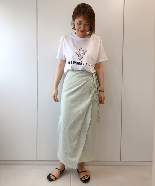 DouDou（ドゥドゥ）の「ラップリボンスカート（スカート・レディース・ホワイト系その他/ベージュ/ミント・FREE）」の19枚目の写真