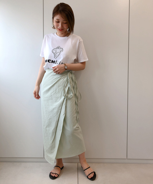 DouDou（ドゥドゥ）の「ラップリボンスカート（スカート・レディース・ホワイト系その他/ベージュ/ミント・FREE）」の20枚目の写真